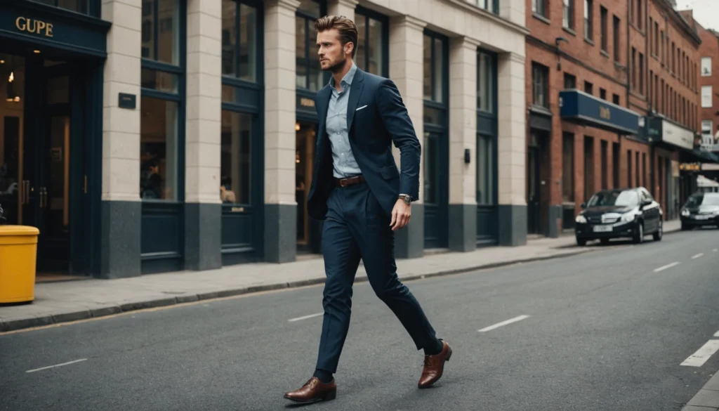 pantalon à plis homme