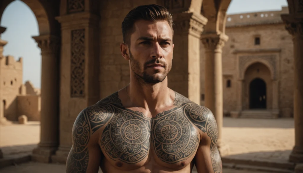 tatouage sur pectoraux